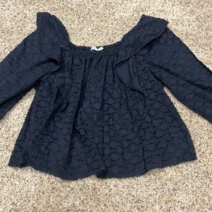 Vineyard Vines Scalloped Sleeved Top